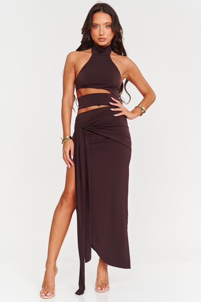 Φόρεμα Maxi Cut Out Εξώπλατο