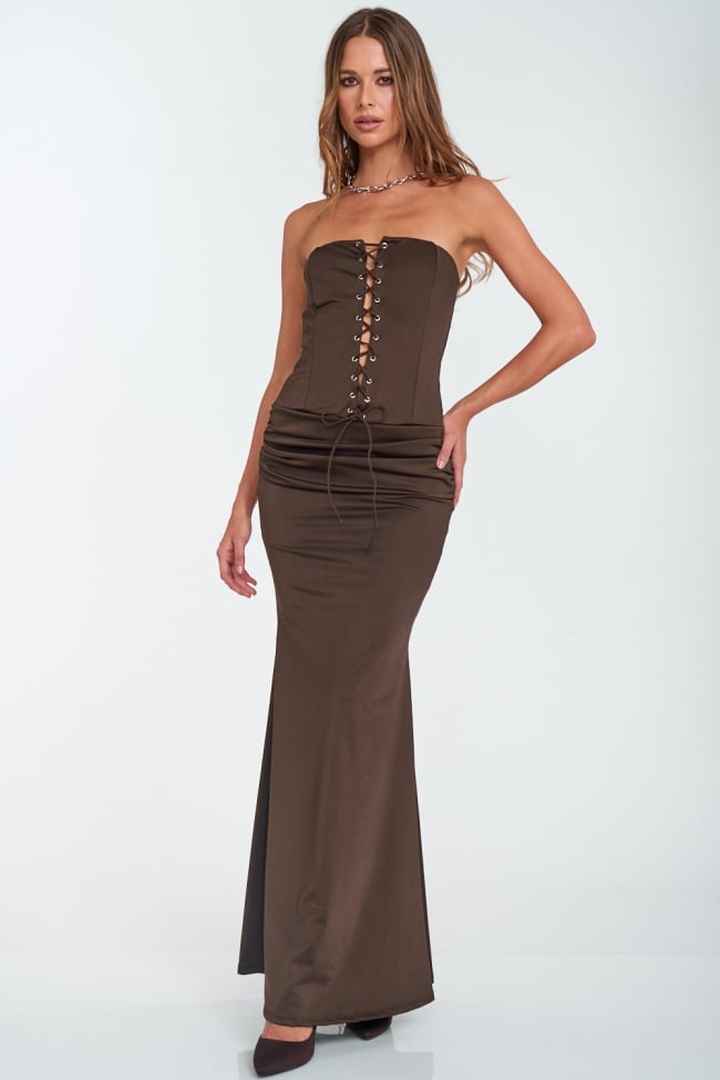 Φόρεμα Maxi Strapless