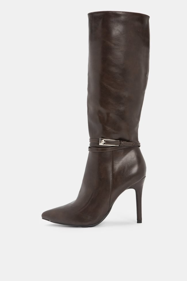 Μπότες Δερματίνη με Λουράκι