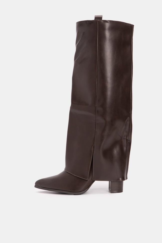 Μπότες Layered Δερματίνη