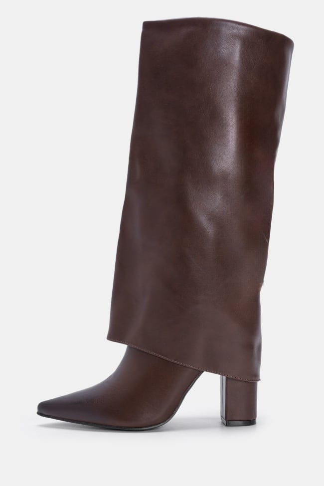 Μπότες Layered Δερματίνη Μυτερές