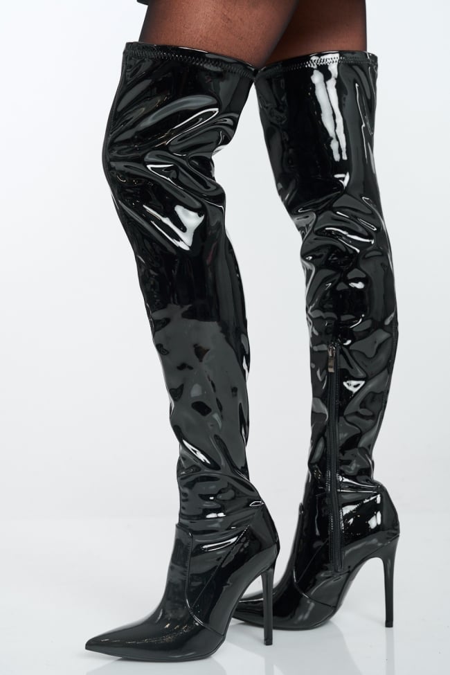 Μπότες Λουστρίν Over The Knee