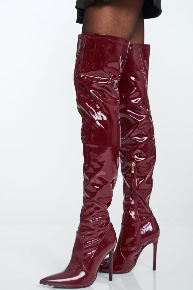 Μπότες Λουστρίν Over The Knee