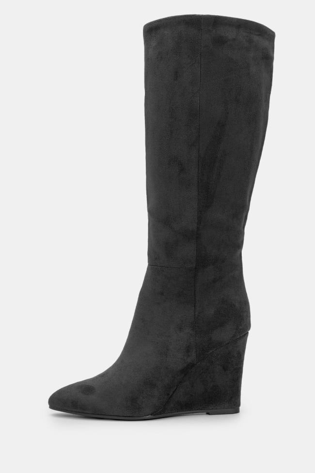 Μπότες Suede με Πλατφόρμα