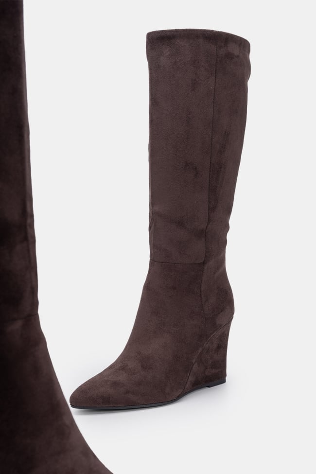 Μπότες Suede με Πλατφόρμα