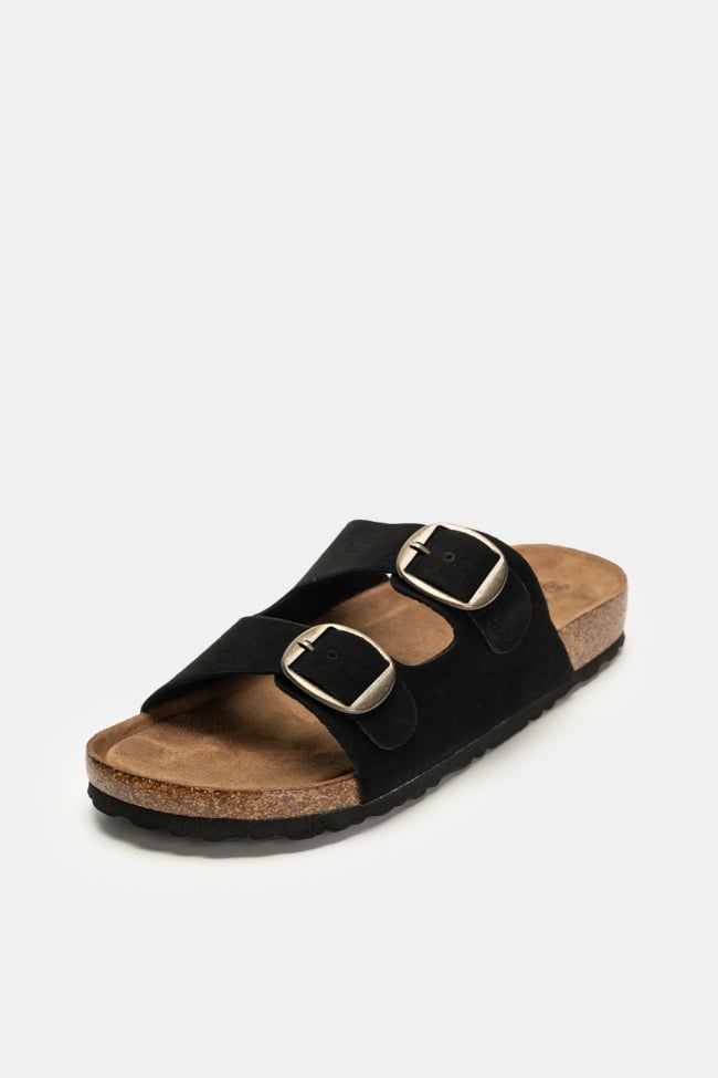 Slippers with Double Buckle