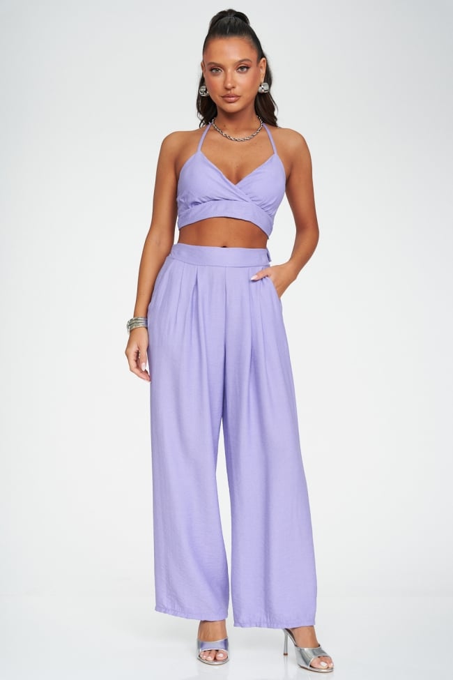 Set Top Bralette Πουκάμισο & Παντελόνα