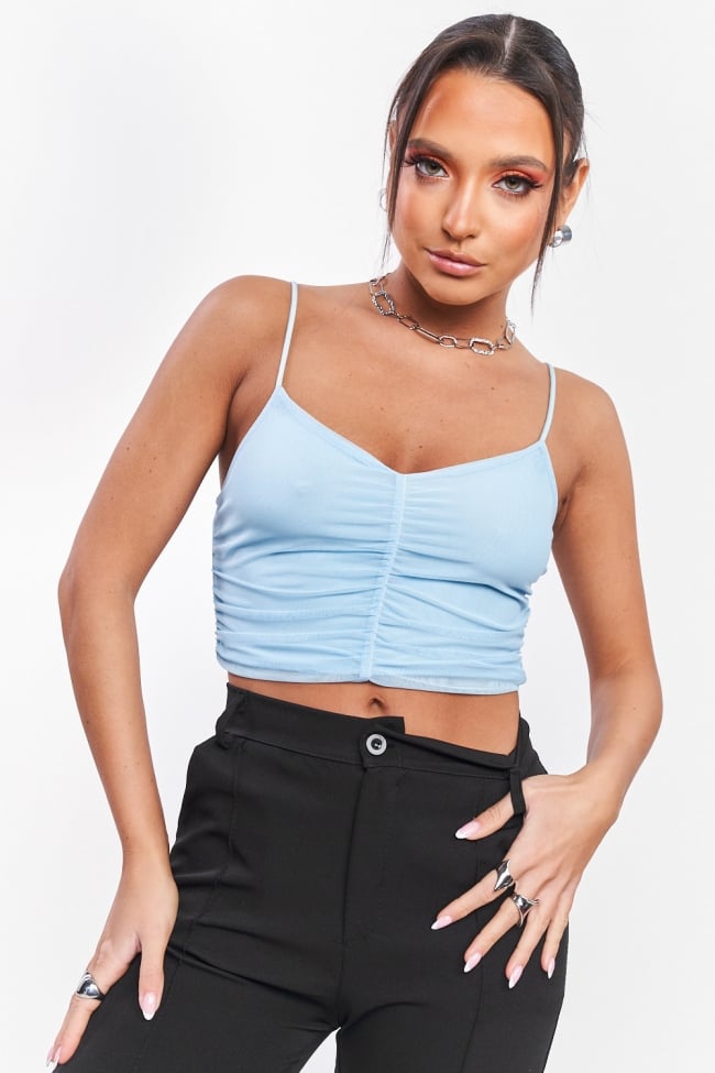 Top με Λεπτομέρειες See Through